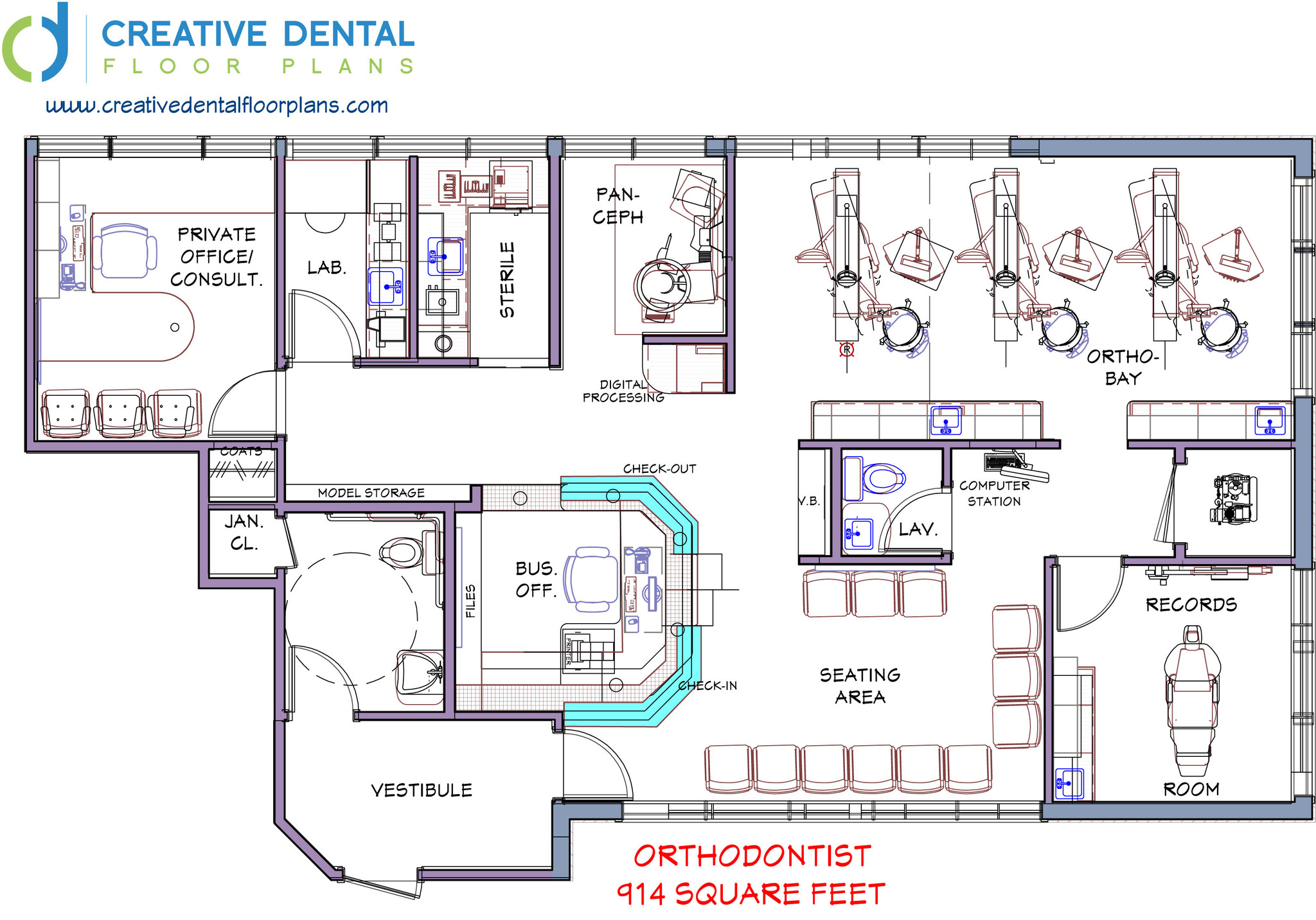 Creative Dental Floor Plans Orthodontist Floor Plans