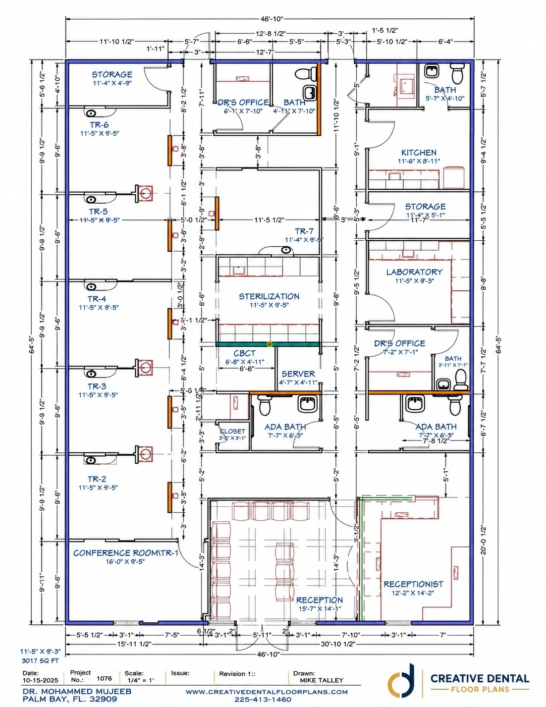 2D Floor Plan — Plan #3017-7