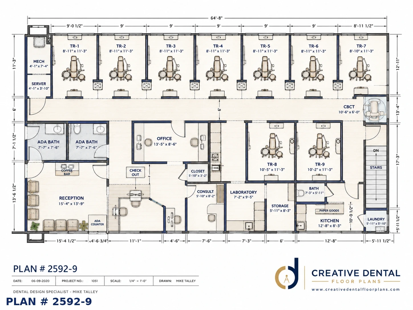 2D Floor Plan — Plan #2592-9