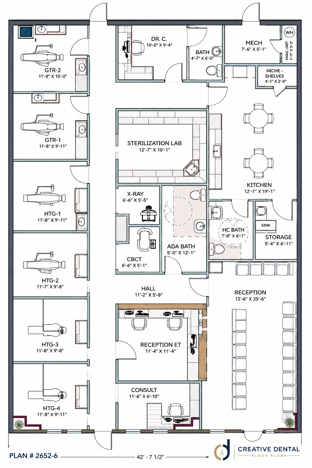 2D Floor Plan — Plan #2652-6