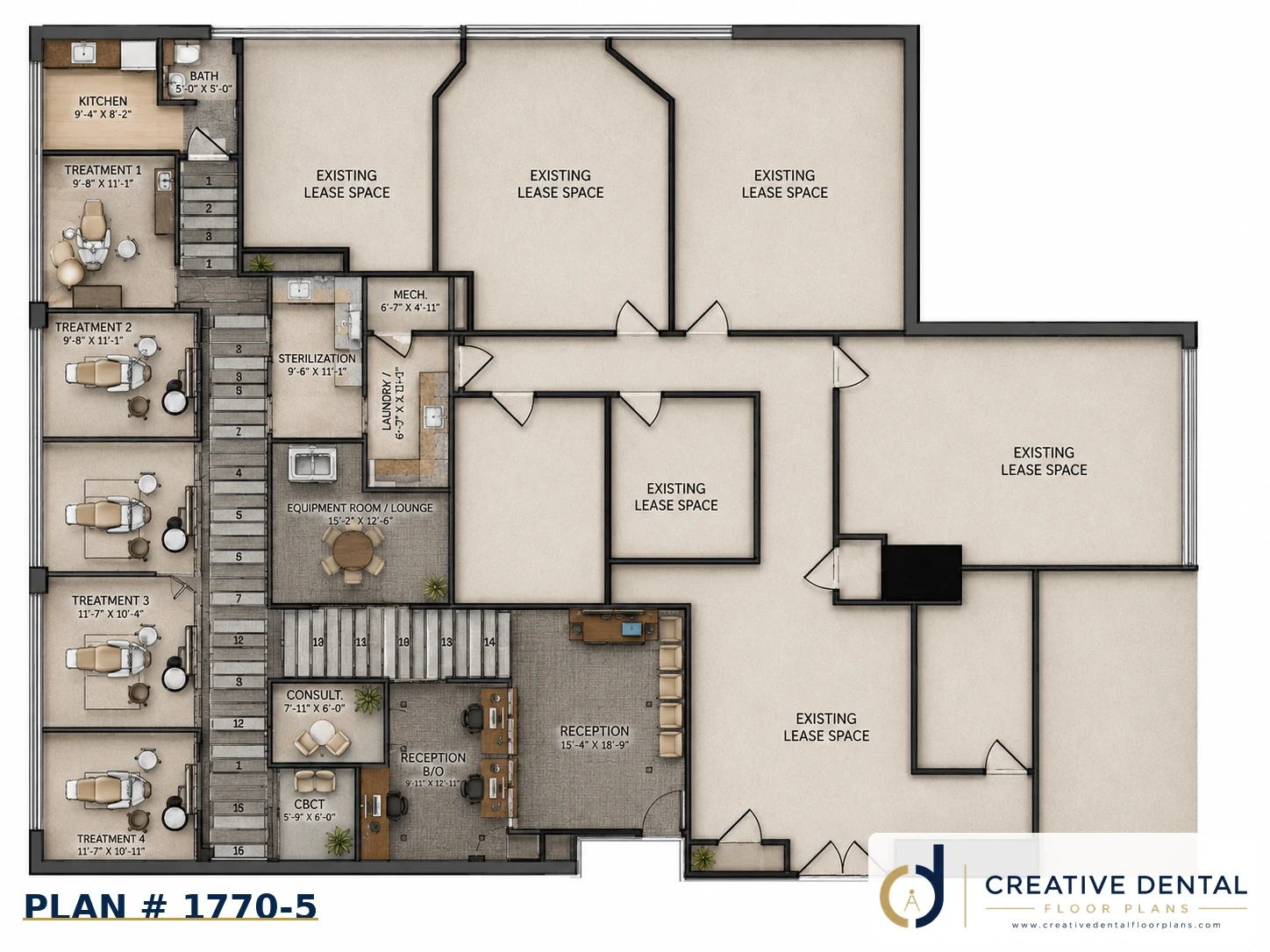 2D Floor Plan — Plan #1770-5